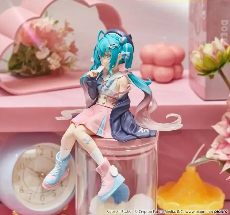 

14cm Hatsune Miku Love Sailor Ver. Noodle Stopper Action Figure Vocaloid Anime Singer Model Dolls Collection Pvc Toys Gift