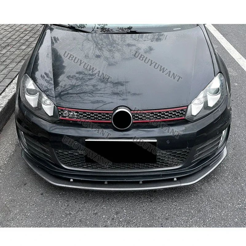 Pour Volkswagen Golf 6 MK6 GTI 2008-2012, ailerons avant de voiture, améliorent la stabilité du véhicule, séparateur de pare-chocs avant, accessoires de voiture