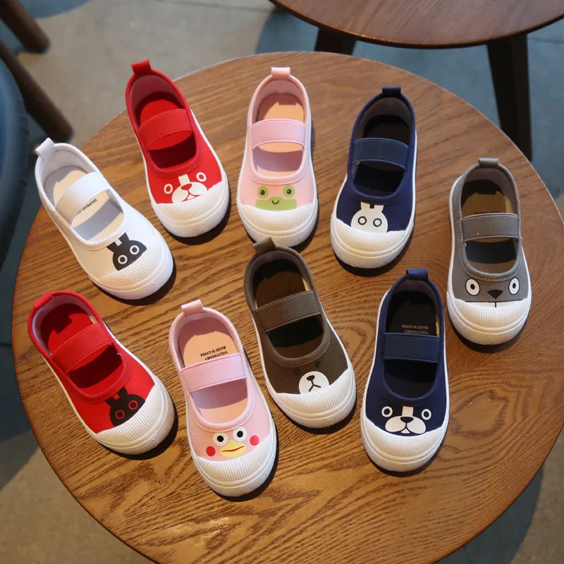 Tennis Child Sneaker Boy/gril 2023Spring New Cute Casual Kid Shoe Korean Unisex Shoe Versatile Canvas Shoe Kid Flat Casual Shoe