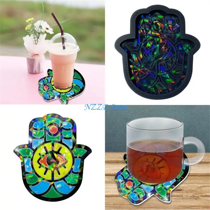 

T21F форма для литья из смолы, коврик для чайника, поднос, формы для изготовления ювелирных изделий, формы для домашнего декора