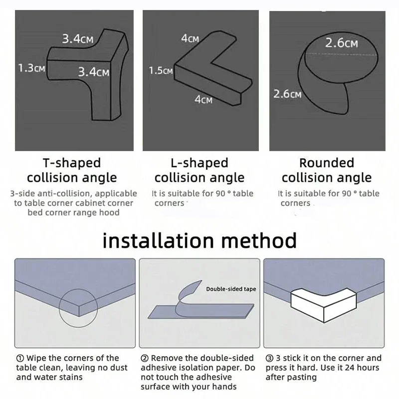 Protector de silicona de seguridad para bebés, muebles de mesa, cubierta de protección de borde de esquina de escritorio para niños, protectores anticolisión suaves, 10 Uds.