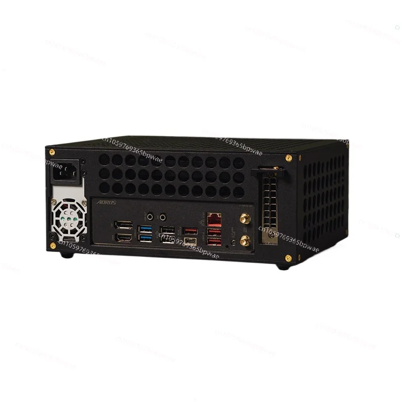 B1-v2 Semi-high Knife Card Aluminum Alloy Felx Small 1U Power Supply Mini Chassis Portable Soft Routing Customization