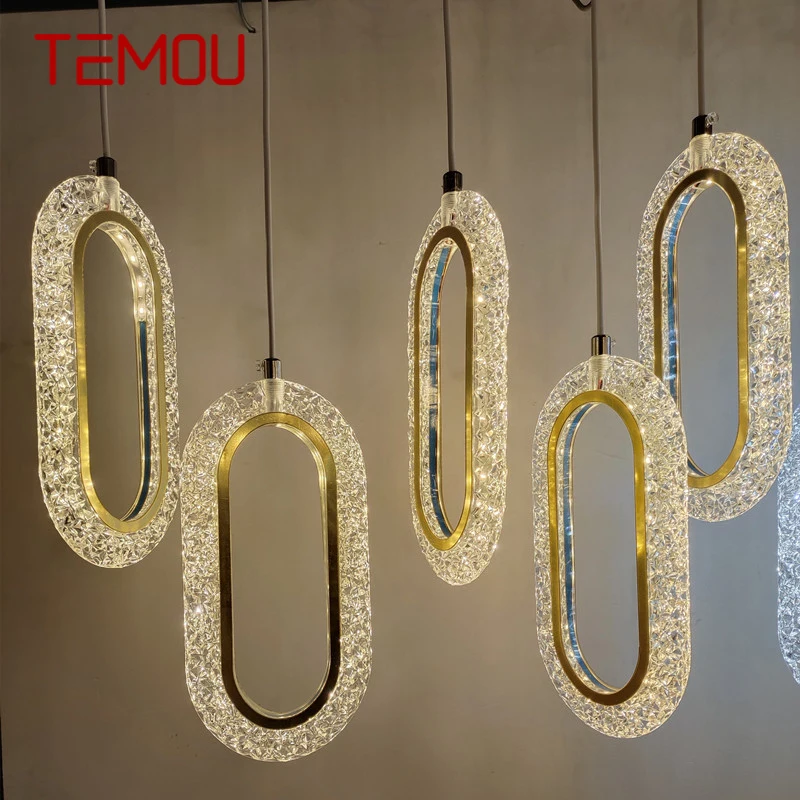 

TEMOU Modern Wedding Pendant Lamp Festival Lights Atmosphere LED Light For Party Stage Star MoonBackground Decorationnd