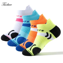 Sport Socks Anti-slip Breathable Mesh Socks Foot Cushioned Towel Marathon Basketball Running Ankle Socks Athletic Men Women