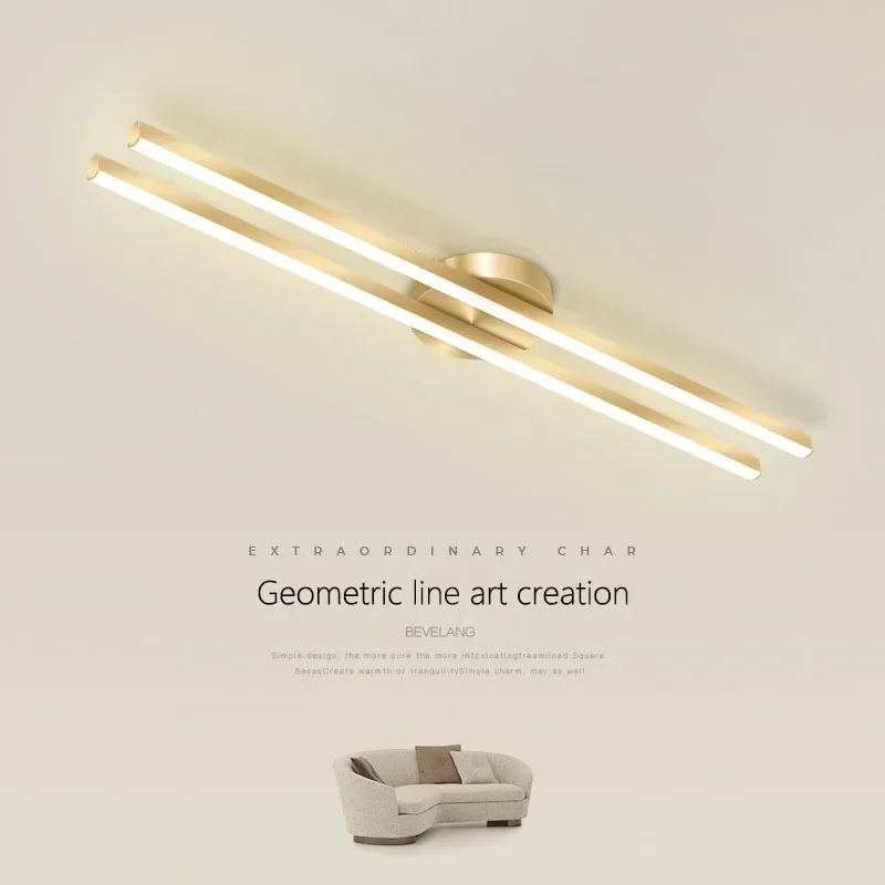 

2025 Modern LED Ceiling Light For Living Room Bedroom Entryway Corridor Ceiling Lamps Long Strip Indoor Decor Lighting Fixture L