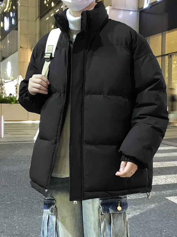 

Хлопковая куртка с воротником-стойкой Thiened, мужская зимняя новинка, большой размер, цвет, простая теплая хлопковая верхняя одежда для хлеба