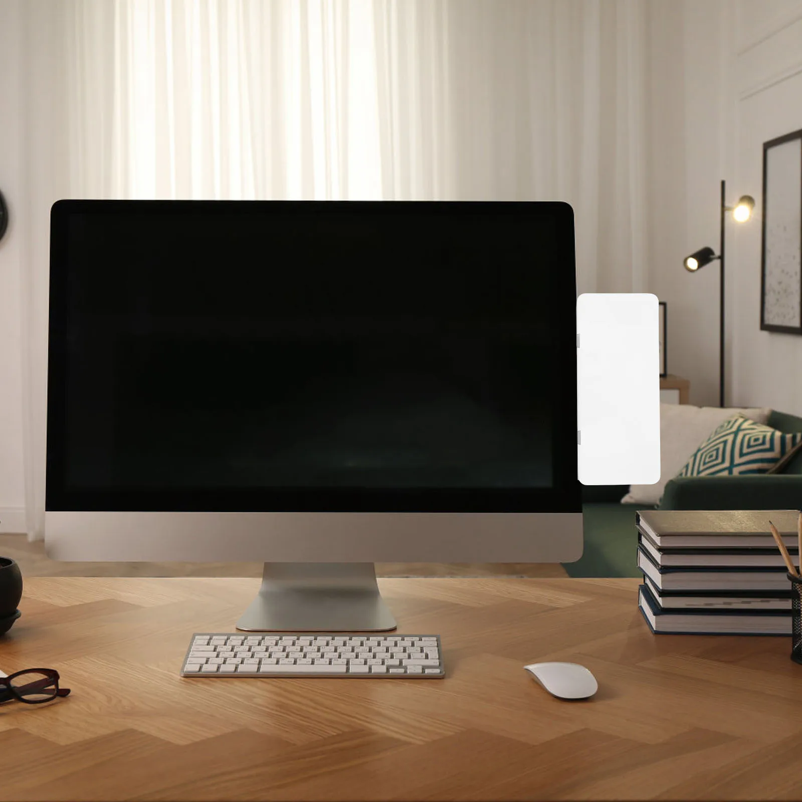 

Computer Monitor Memo Board Magnetic Side Attachment Erasable Office Desk Message Reminder Board Monitor Memo Holder