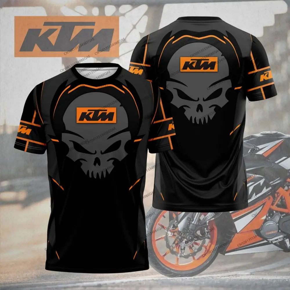 Camiseta de verano KTM Racing Team 2025 para hombre y mujer. Top deportivo de manga corta de moda con diseño de motocicleta. Niños de moda