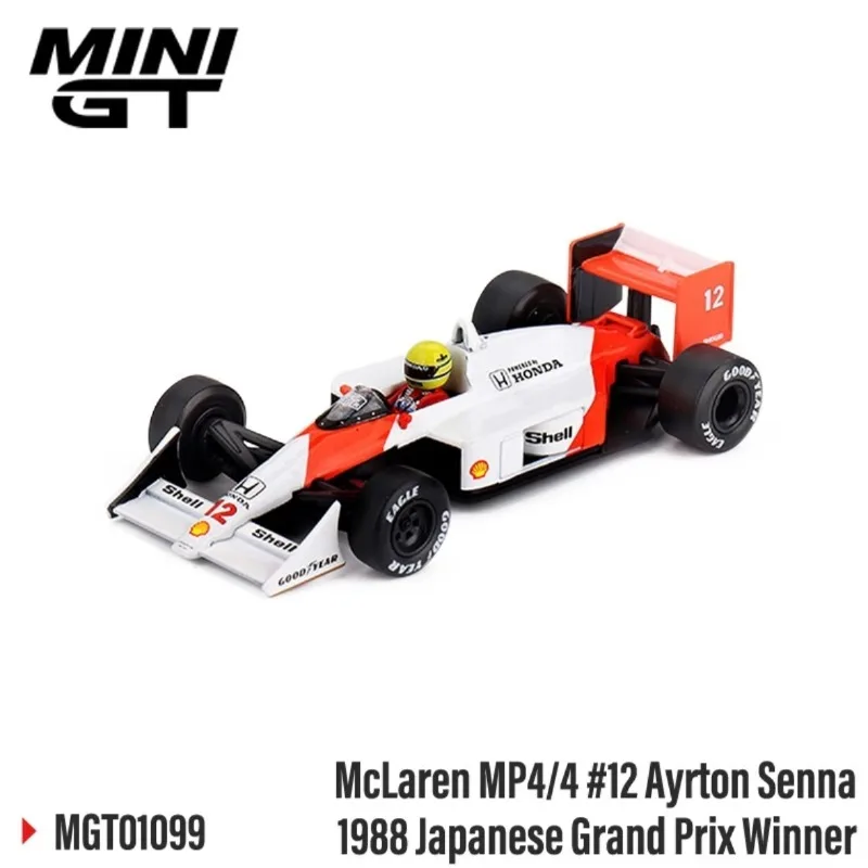 MINI GT 1:64 ايرتون سينا 1984 1987 موناكو جراند بريكس 1988 1991 الجائزة الكبرى اليابانية الفائز سبيكة نموذج سيارة لعبة هدية