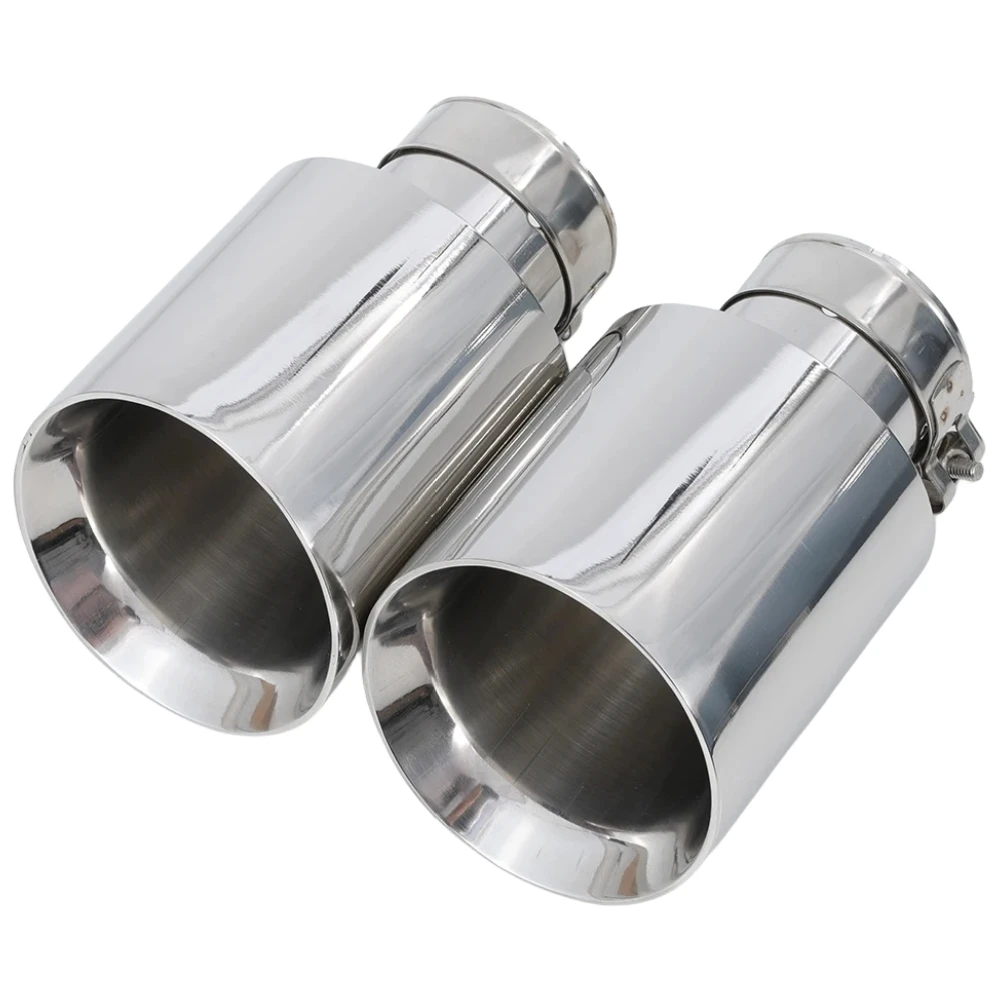 Newest Style Stainless Steel Universal Exhaust System End Pipe+Car Exhaust Tip 1 Piece