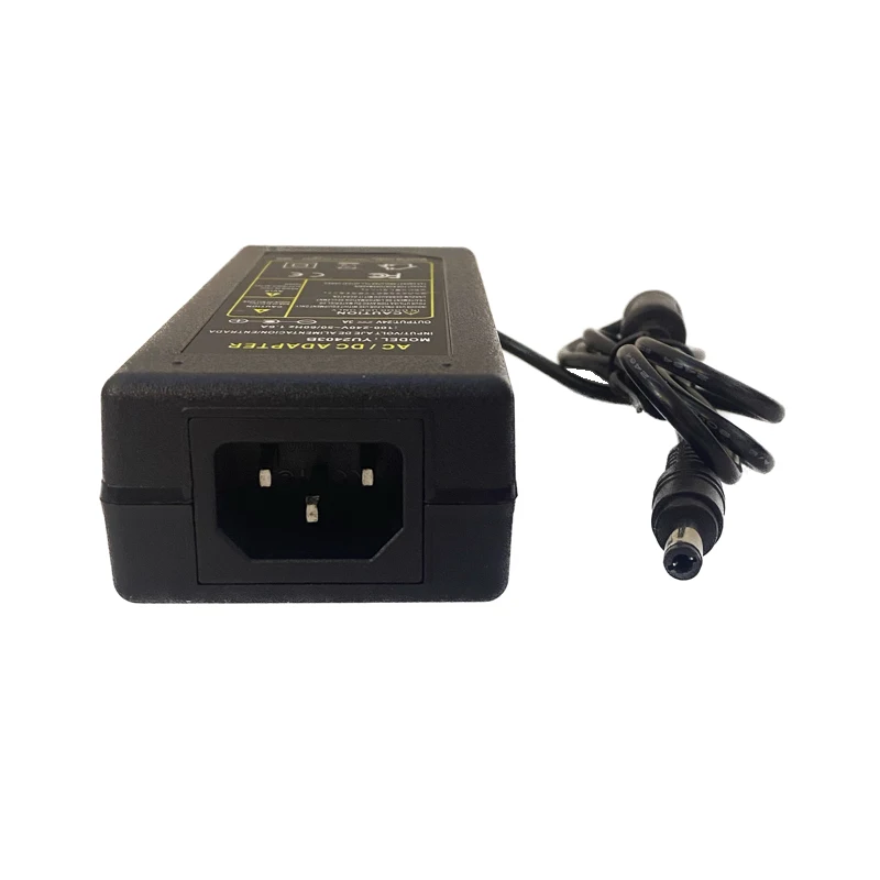 Adaptateur 24V, 72W, prise US, EU, UK, AU, AC 110V, 220V à DC 24V, 3A, pilote de lumière aviée, alimentation pour barre de bande LED, convertisseur de lampe