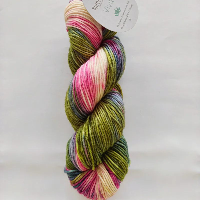 1 sztuka przędza barwiona ręcznie 100g Symfonie Viva 100% Superwash Merino DK