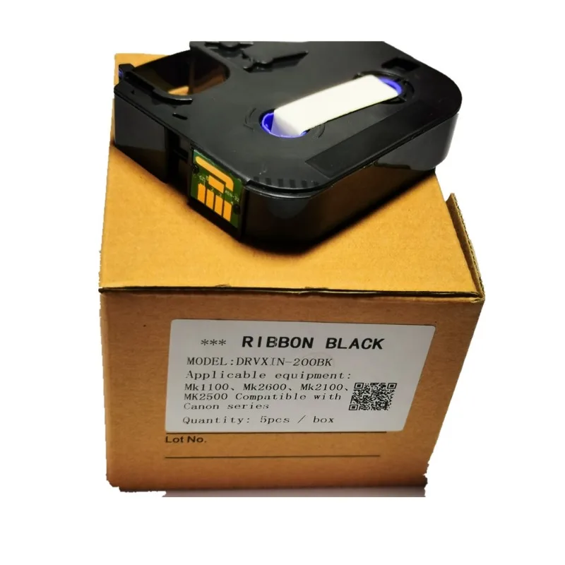 

10 шт. картриджей с чернильной лентой MK-RS100B, совместимых с 3604B001, для принтеров для маркировки кабелей MK2600, M-1PRO, M-1PRO IV, MK2500, MK2100