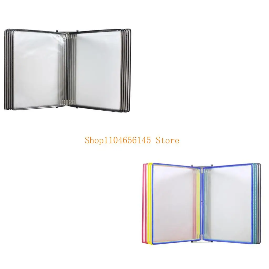 10 Pocket Wall Mounted Reference System Organizers Wall Mounted Reference System Display Board for Warehouse, Workshop