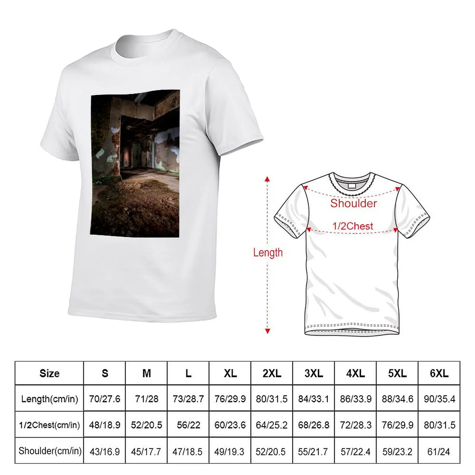 Into the hallway at Trans Allegheny Lunatic Asylum T-Shirt t shirts for man cotton soft t shirts for man slim fit T-Shirt