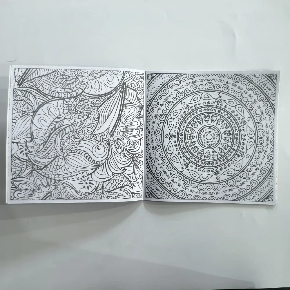 1PCS 24 Pages Mandalas Flower Coloring Book For Children Adult Graffiti Drawing Book image 3