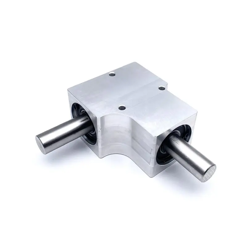 ABUI-2X Gearbox-90 Degree Steering Gearbox-1.5M 19T Spiral Bevel Gear Reversing Corner 1 To1 15Mm Output Shaft Commutator