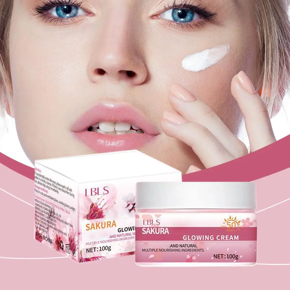 SPF50+ Sunscreen Cream Solar Blocker Skin Whitening Moisturizer Facial UV Serum Cream Mild 100g Block Sun Anti G3H7