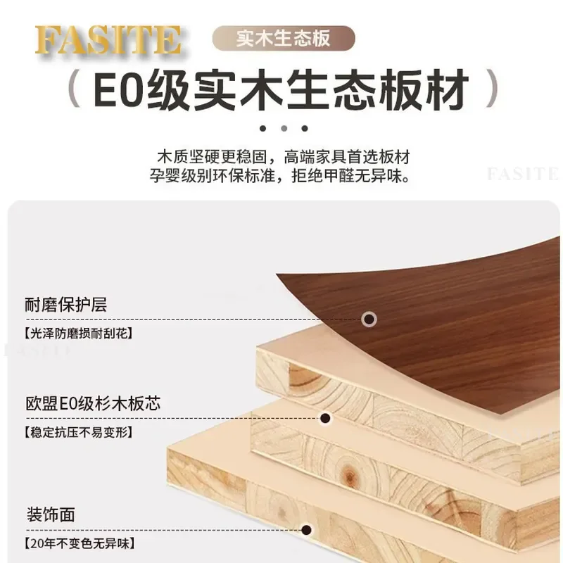 For Living Room New Chinese Style Walnut TV Cabinet and Coffee Table Combo Floor Standing Storage Unit Home Dining Furniture