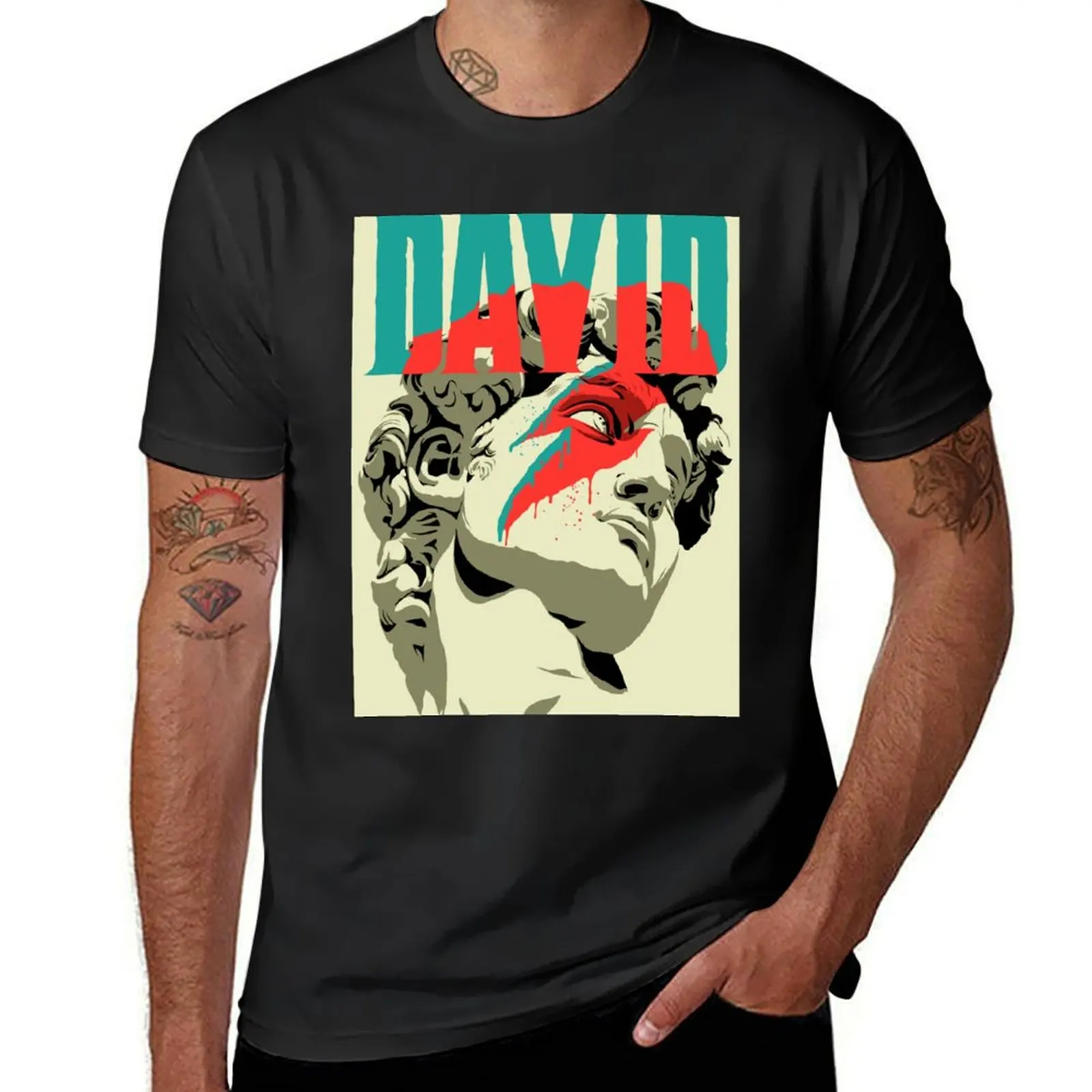 

David T-Shirt plain plus sizes vintage anime heavyweight t shirts for men