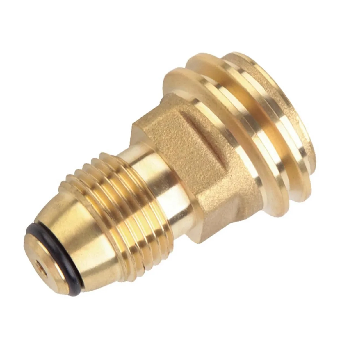 

Propane Tank Adapter Converts POL LP Tank Service Valve to QCC1 / Type1 Hose or Regulator