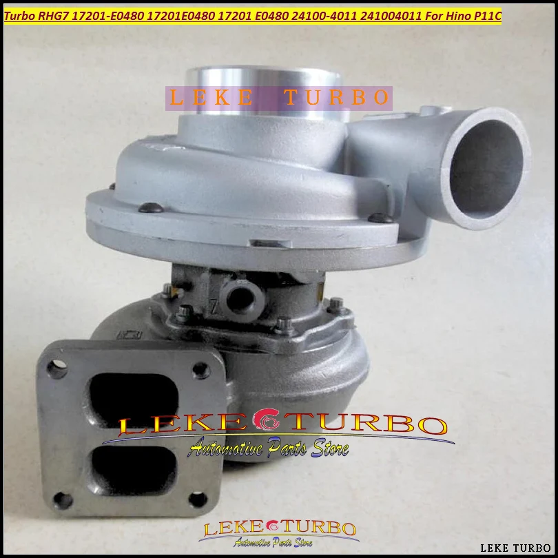 17201-E0480 2 kinds Turbo RHG7 17201E0480 241004011 17201 E0480 24100-4011 24100 4011 Turbocharger Turbine For Hino P11C Engine