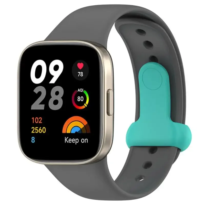 Pulseira oficial para Xiaomi Redmi Watch 3, pulseira de substituição de silicone macio ativo, pulseira colorida