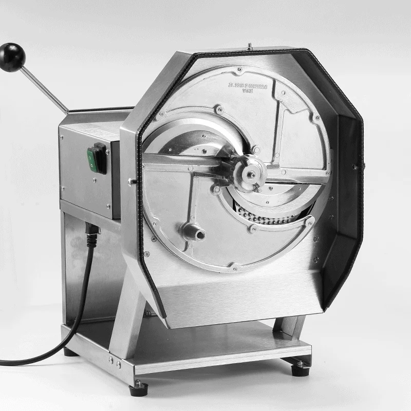 New Stainless Steel Cured Meat And Vegetable Slicer Hand-Operated And Electric Integrated Potato And Tomato Slicing Machine