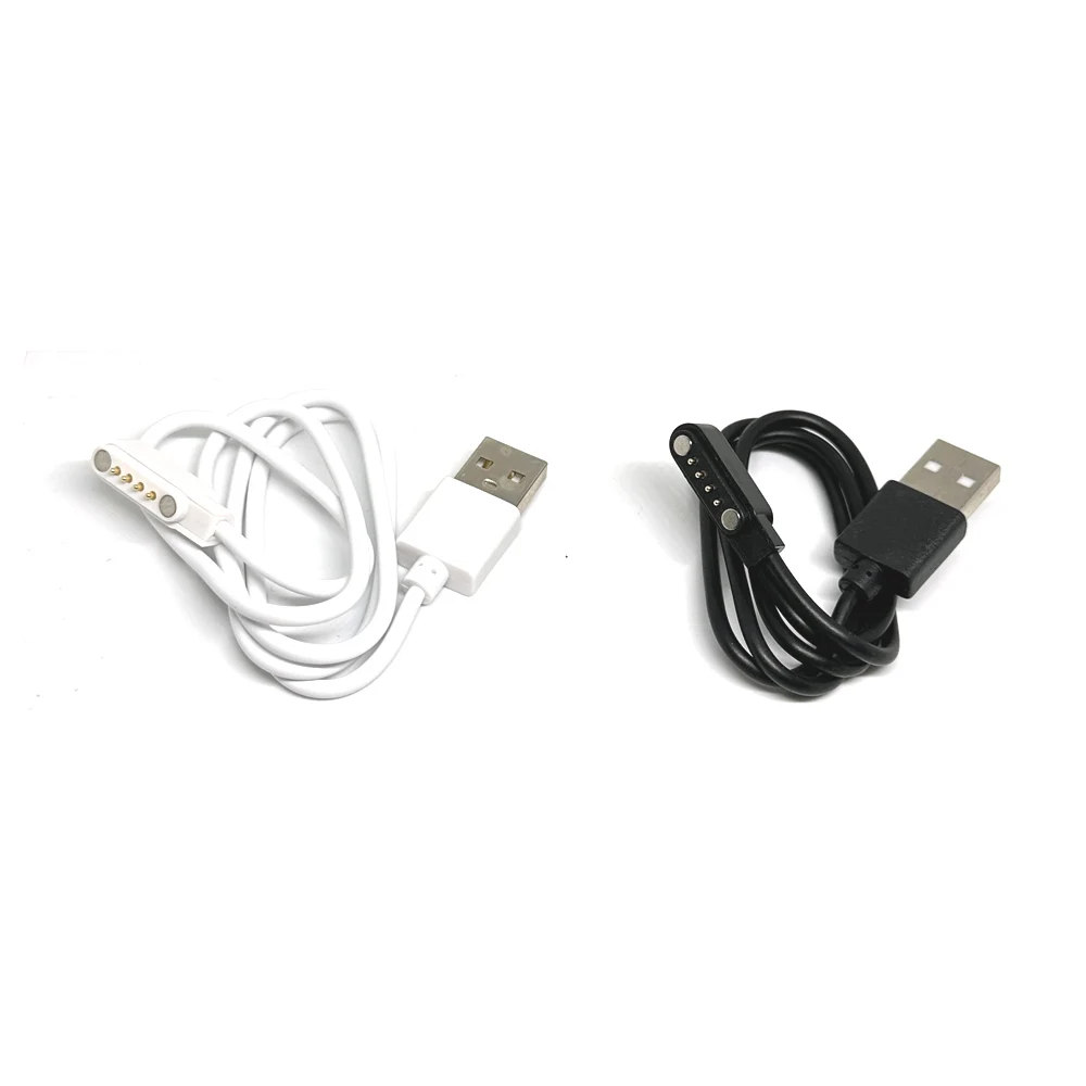 Universal Magnetic Charging Cable USB Charger 4P 7.62mm Line Power Adapter Long Cord For Smartwatch Juicer Facial Beauty Devices