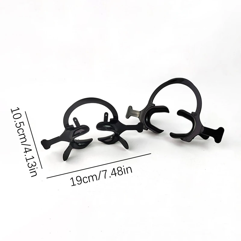 Black Dental Plastic Oral Lip Retractor Upper Lower Mouth Opener Orthodontic Expander Dentist Tools