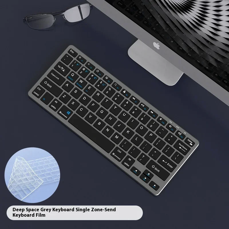 The New Office Wireless Bluetooth Silent Keyboard Is Suitable for Phablet Mobile Phone Computer Portable Universal Mouse Keyboar