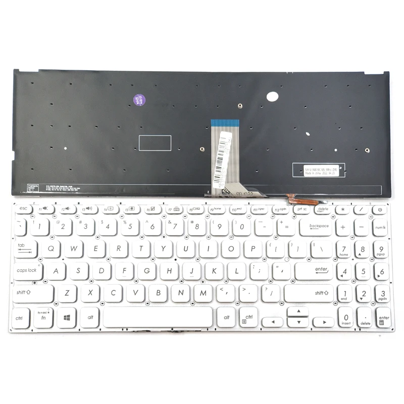 

New For Asus Vivobook S15 S530UN X530 X530F X530FA X530FN X530U X530UA X530UF X530UN Laptop Keyboard US Silver With Backlit