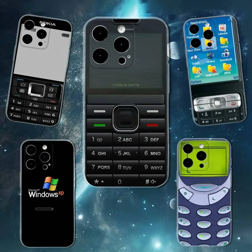 

Product Retro For N-Nokia Phone Case For iPhone 16,15,14,13,12,11 Plus,Pro,Max,XR,XS,X,7,8 SE,Mini Transparent Silicone Soft