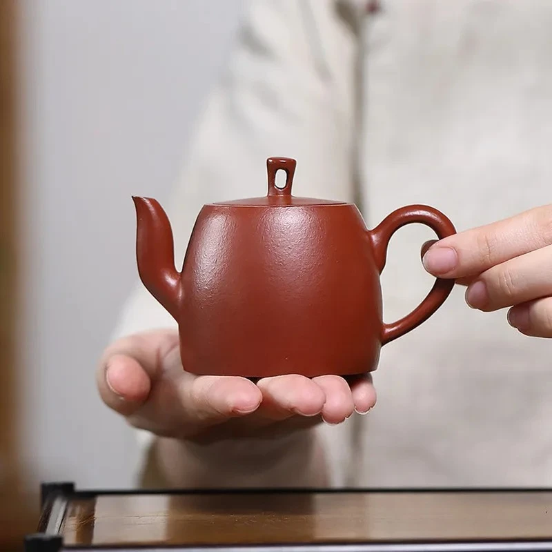 Tradition Yixing Handmade Purple Clay Teapot Raw Ore Zhu Mud Tea Pot Chinese Household Beauty Kettle Zisha Teaware Tea Set 110ml