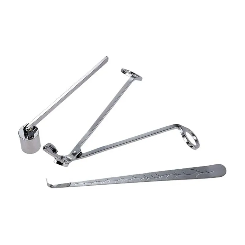 B97A-Stainless Steel For Home Decor Candle Wick Trimmer Set With Snuffer& Dipper, Complete Candle Care Kit