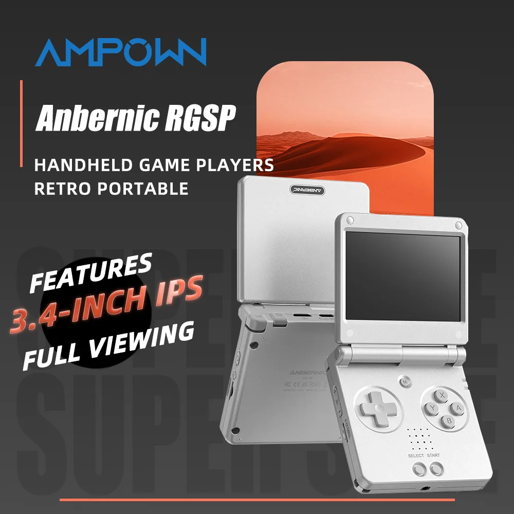 Anbernic RG SP Retro Clamshell Handheld Game Console 3.4