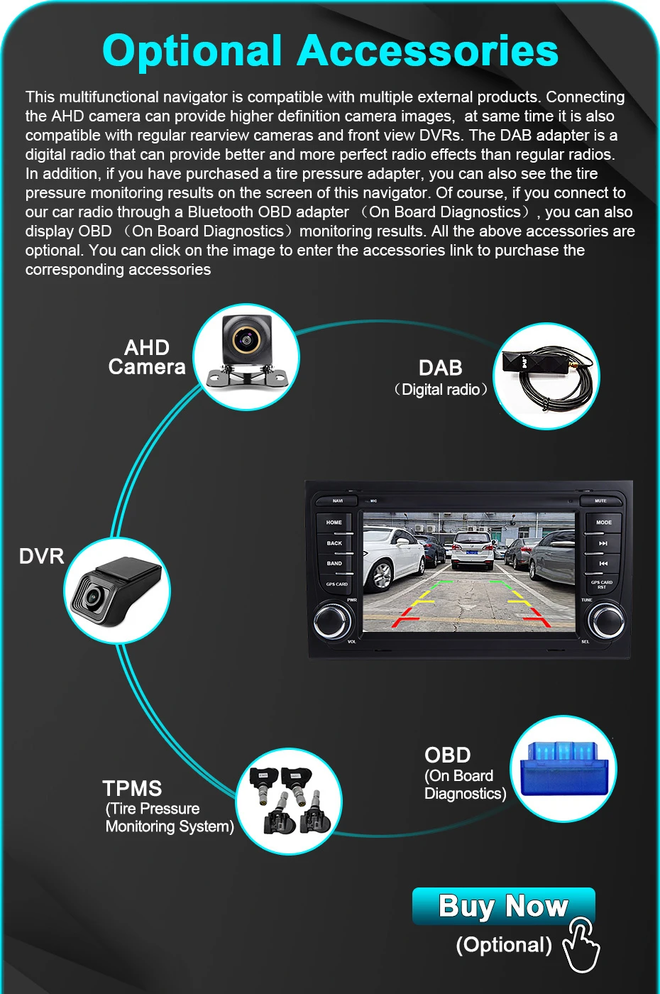 Kabelloses Carplay Android 14 Auto-Radio Multimedia-Player Bildschirm für Audi A4 B6 B7 S4 RS4 2000-2008 2-DIN Autoradio Stereo BT – Detail 20