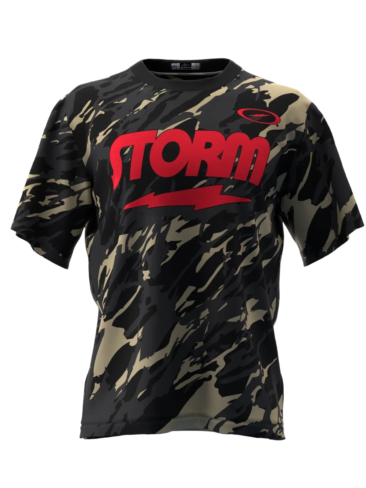 Tactical Competitive Style Short Sleeve T-Shirt, Quick Dry Breathable Top for Bowling Practice Sessions and Casual League Play
