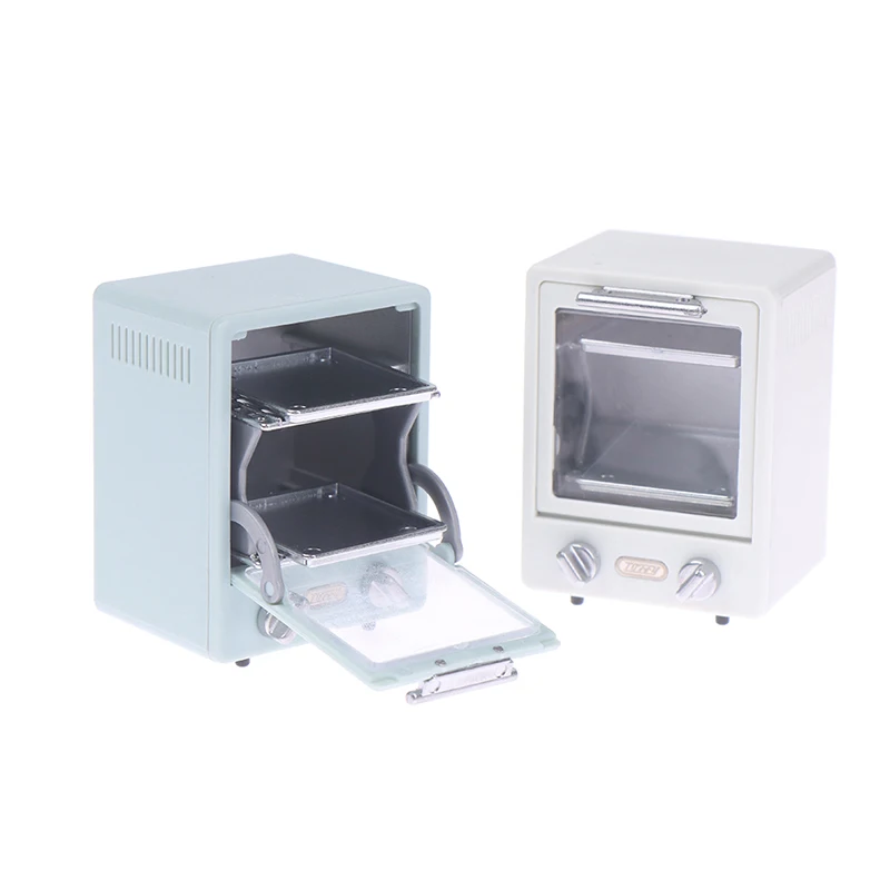 1:12 Dollhouse Mini Verticale Oven Magnetron Keuken Ovenschaal Model Pop Decor