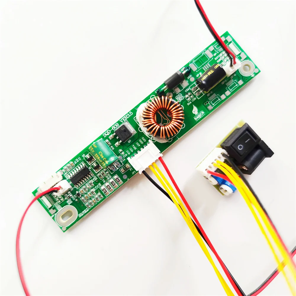 4 Stuks 630Mm Led Backlight Strip 8 Lamp Lens Met Inverter Voor 32 Inch Tv Monitor Panel En Billboard 12 Inpute Update Ccfl