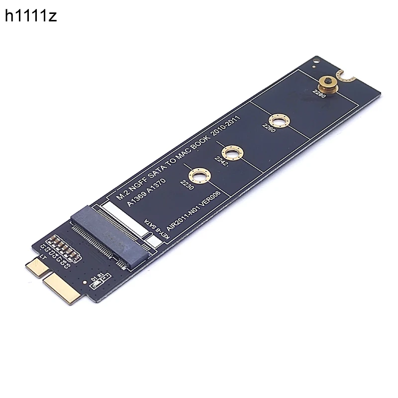 Dla Apple Macbook SSD Adapter 2010 2011 MacBook Air A1369 A1370 M2 SSD Converter Card Adapter Support 2230 2242 2260 2280 M2 SSD