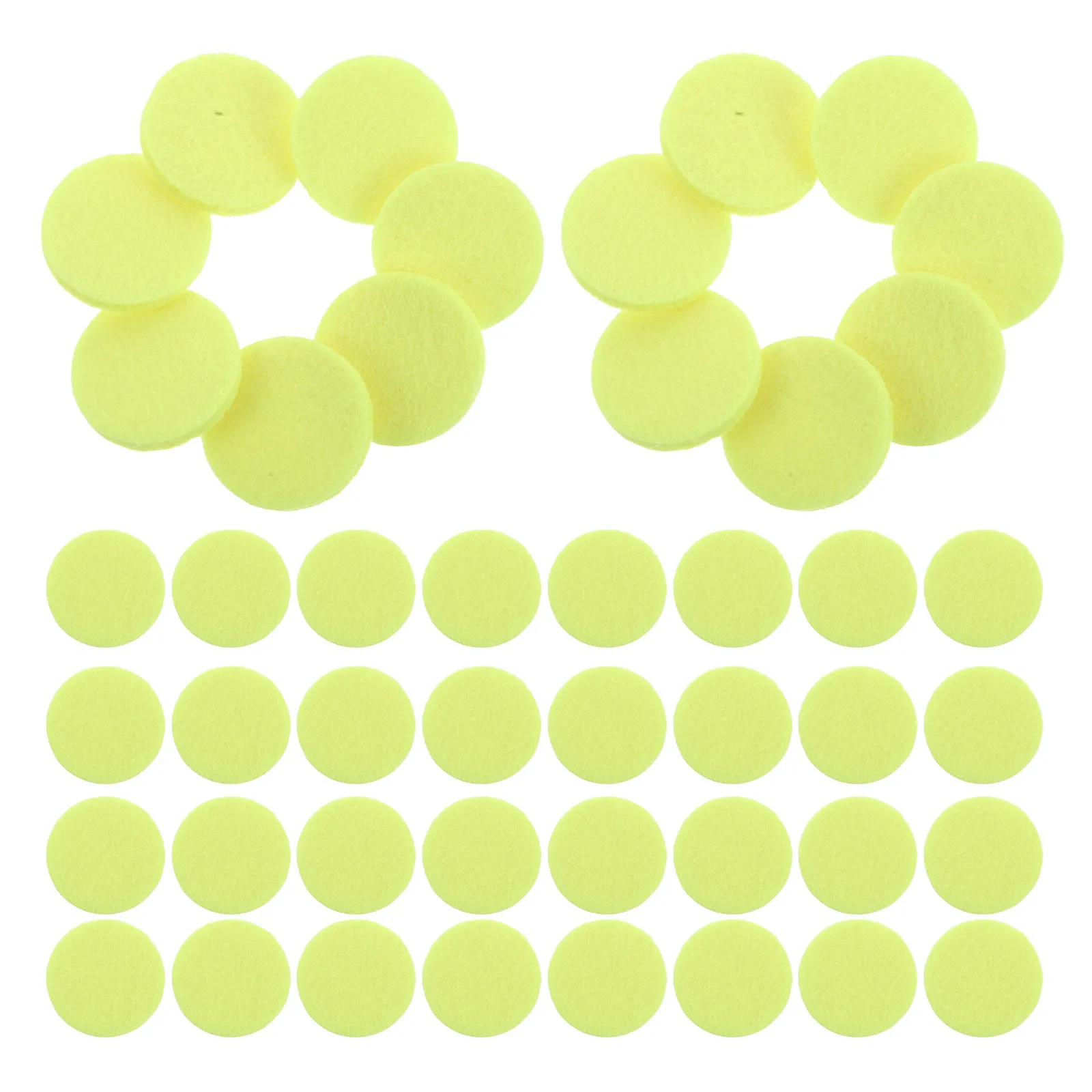 300Pcs Car Aromatherapy Pads 30Mm Round Absorbent Essential Oil Diffuser Refill Pads Vent Clip Air Freshener Compact Aroma Pad