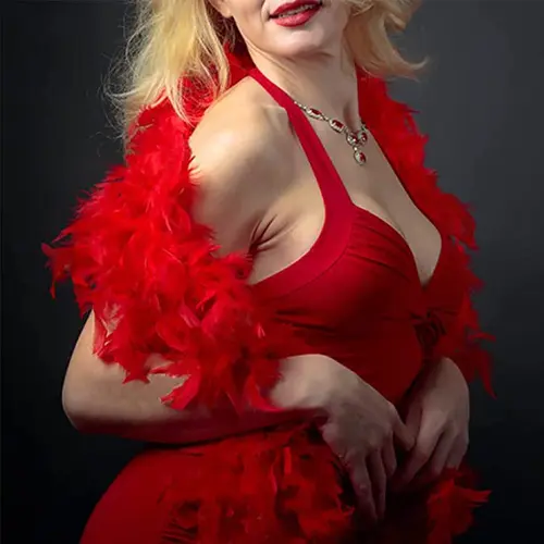 Imagen 2 del producto Boa de plumas de pavo rojo, 40G, 60G, 90G, 2 yardas, chal esponjoso de plumas de Chandelle, bufanda para vestido de fiesta de Carnaval, ropa, artesanía de decoración