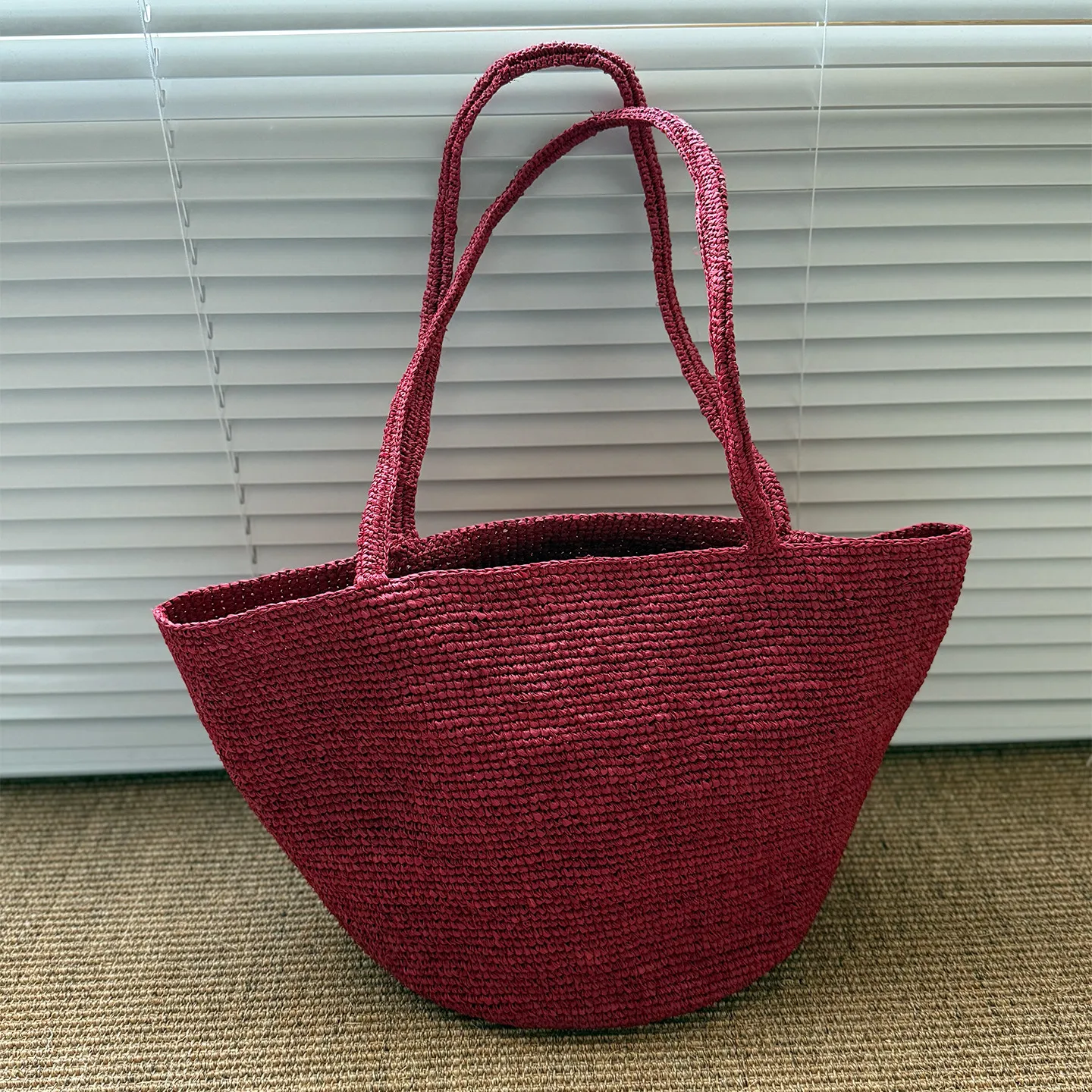 

Vintage Straw Tote Bag Women 2026 New Large Capacity Raffia Shoulder Bag Casual Handmade Woven Handbag Holiday Travel Bags