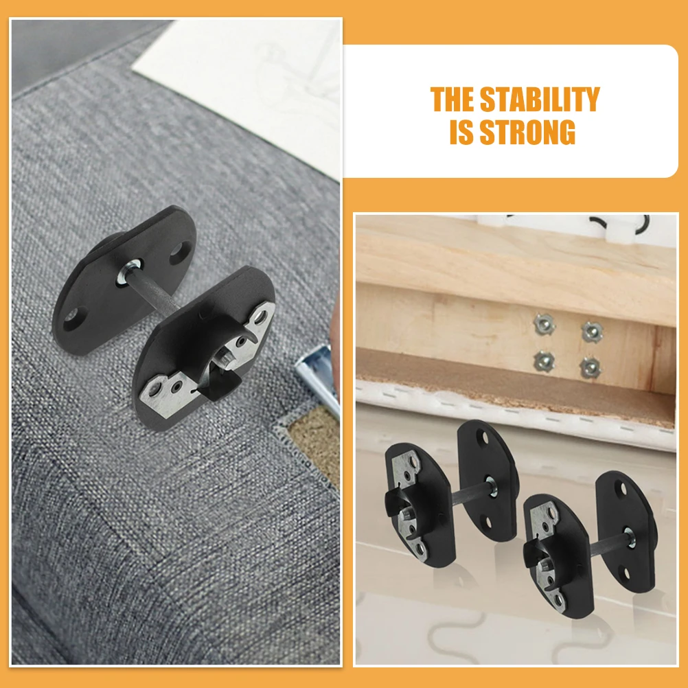 

2 Sets Sofa Connector Couches Sectional Joint Snap Furniture Hardware Sturdy Durable Practical Easy Use Adjust Positions Angles