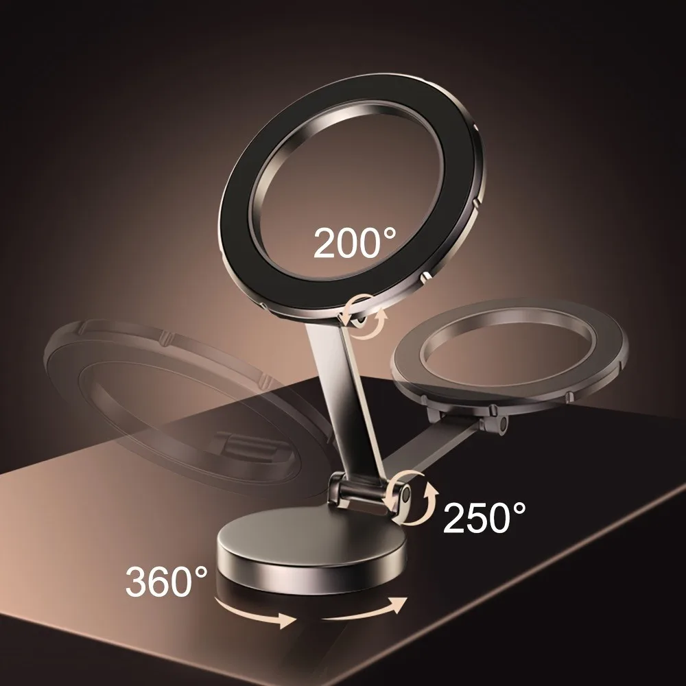 Magnetic Car Mobile Phone Holder 810° Rotation Foldable For IPhone16 15 14 13 12 Pro Samsung Xiaomi Phone Accessories image 2