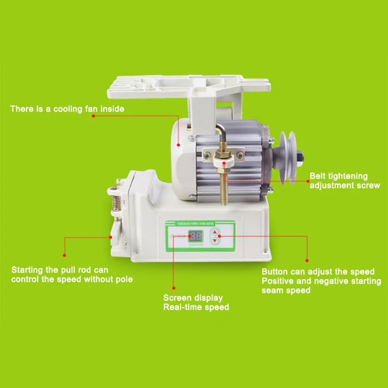 JM9175C Electric Brushless Servo Energy Saving Motor Desktop DC Speed Regulation Single Phase Motors For Overlock Sewing Machine