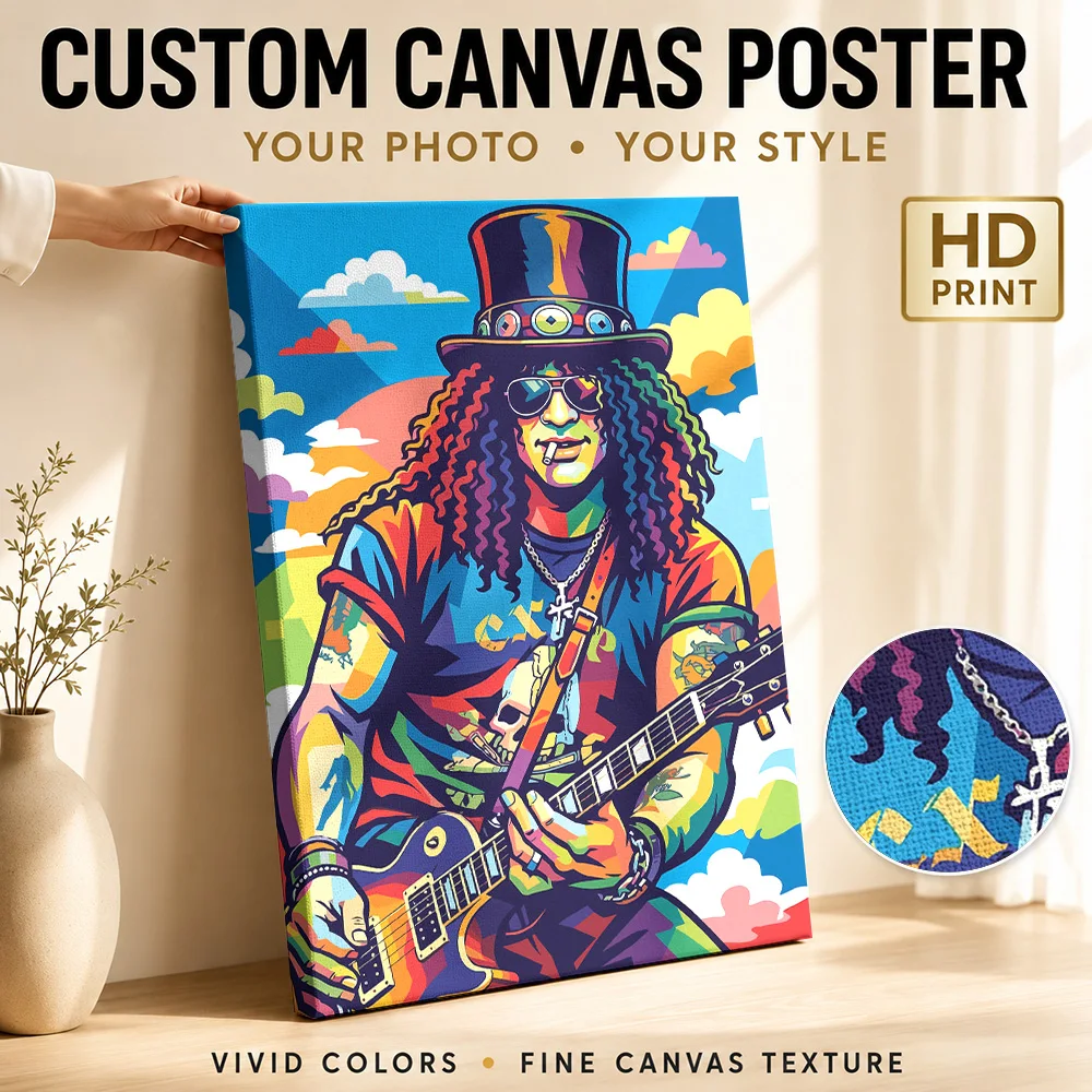Bring Me The Horizon WPAP Art Canvas Painting Poster Customized Modern Aesthetic Canvas Wall Art for Living Room Bedroom Decor