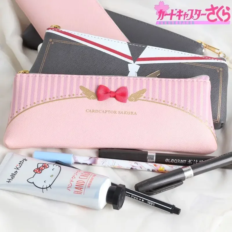 Cardcaptor Sakura Anime Card Captor Sakura The Clow Action Figure Printed Cosplay Sakura Girls Pen Bag Wallet Purse Pocket