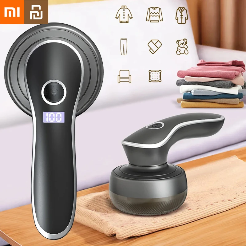 

Xiaomi Youpin Lint Remover Electric Digital Display Pellet Fabric Shaver For Clothing Clothes Fluff Hair Balls Portable Remover